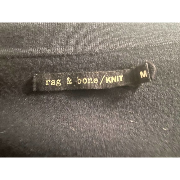 Rag and bone knit black and white stripped dress size Medium - Picture 3 of 3